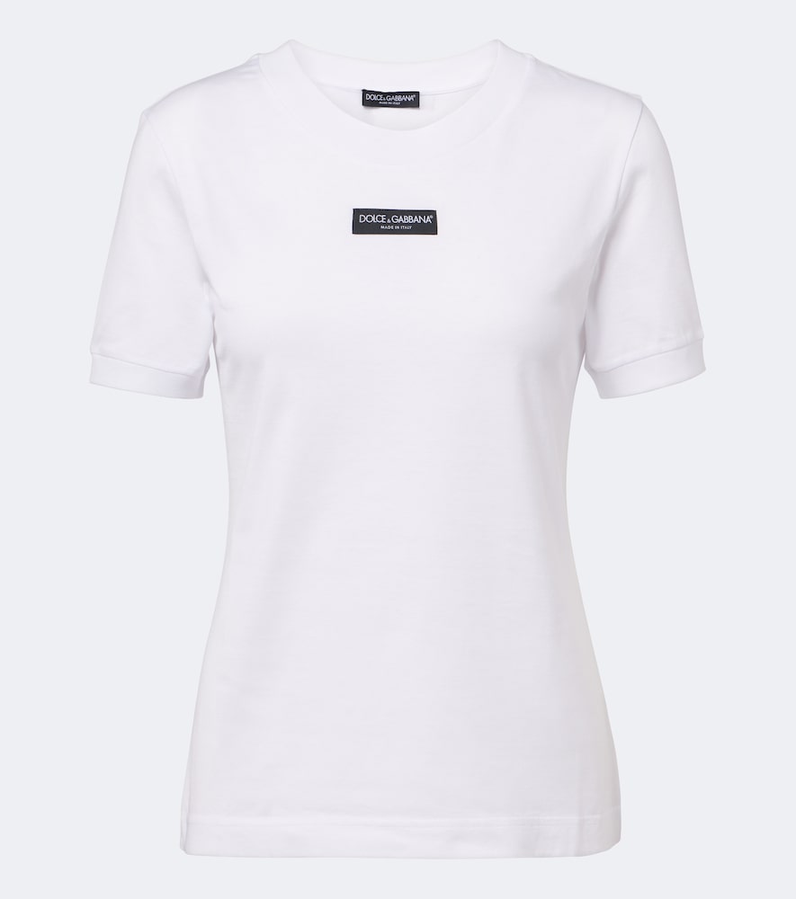 Dolce & Gabbana Cotton Jersey T-shirt In Weiss