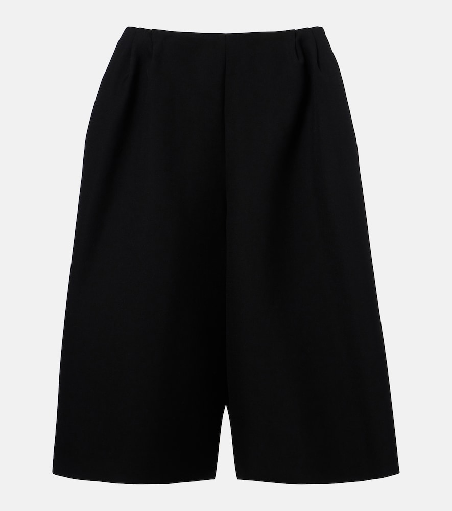 The Row Women's Black Fauna Virgin Wool Bermuda Shorts UK Size 10 - Mytheresa