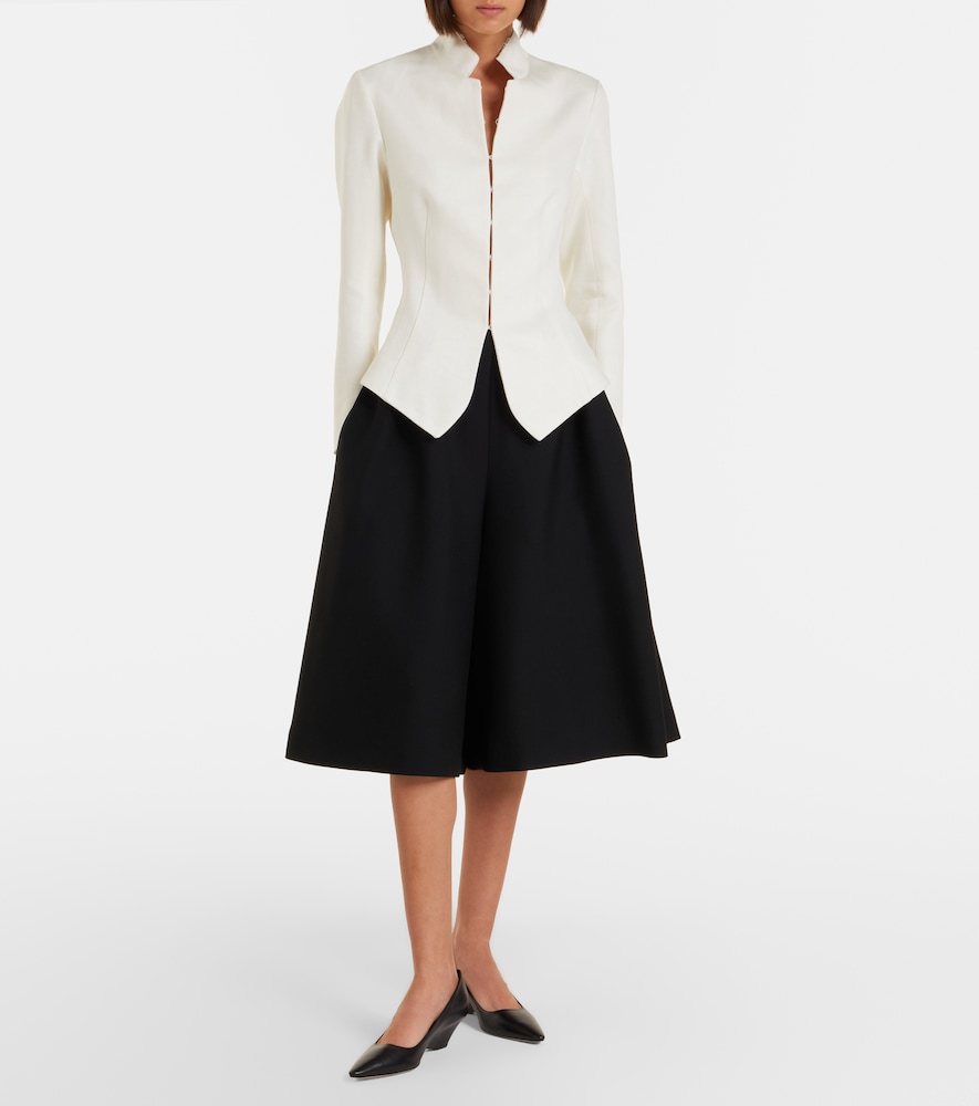 The Row Fauna virgin wool Bermuda shorts