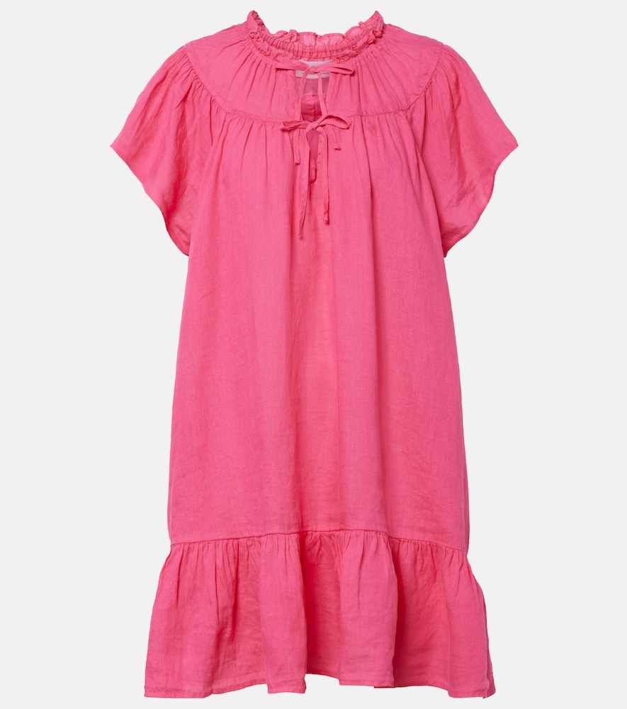 Velvet Livvy tiered linen minidress | Thumbnail 6