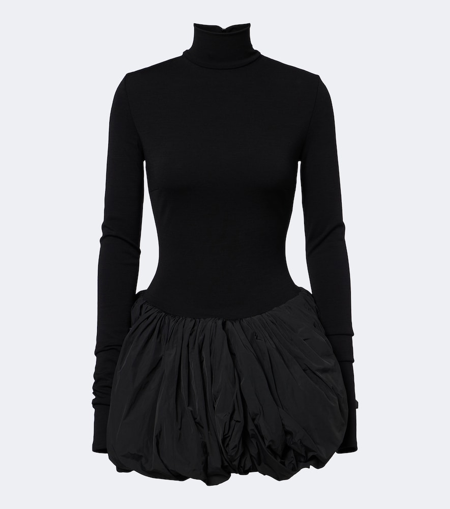 Minikleid aus einem Wollgemisch
