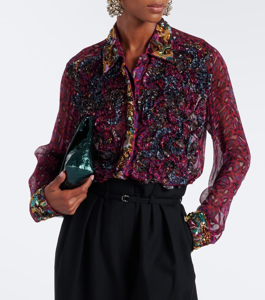 Embellished Embroidered Shirt