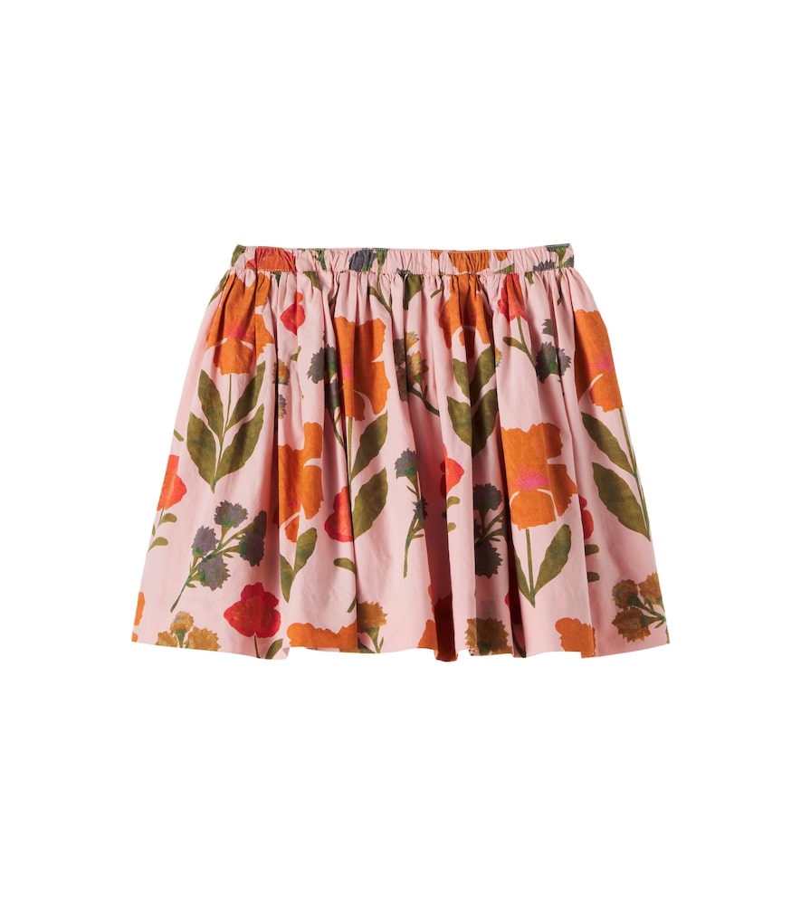 Bonpoint Pink Suzon Floral Cotton Skirt Y Size 12 - Mytheresa