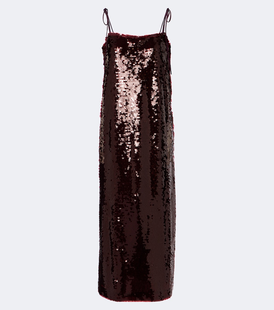 Abito midi con paillettes