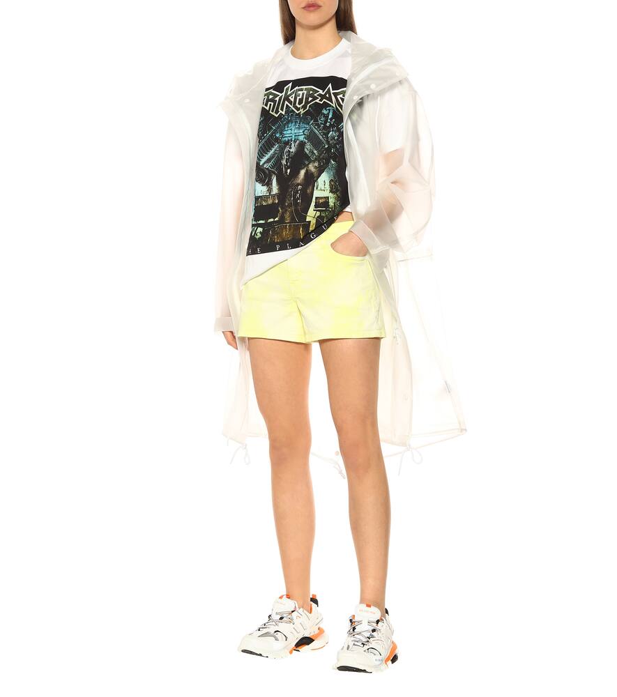 7 FOR ALL MANKIND MID-RISE DENIM SHORTS,P00371979