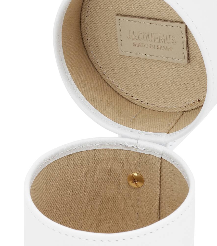 JACQUEMUS Le Vanity Mini leather bucket bag,P00440349