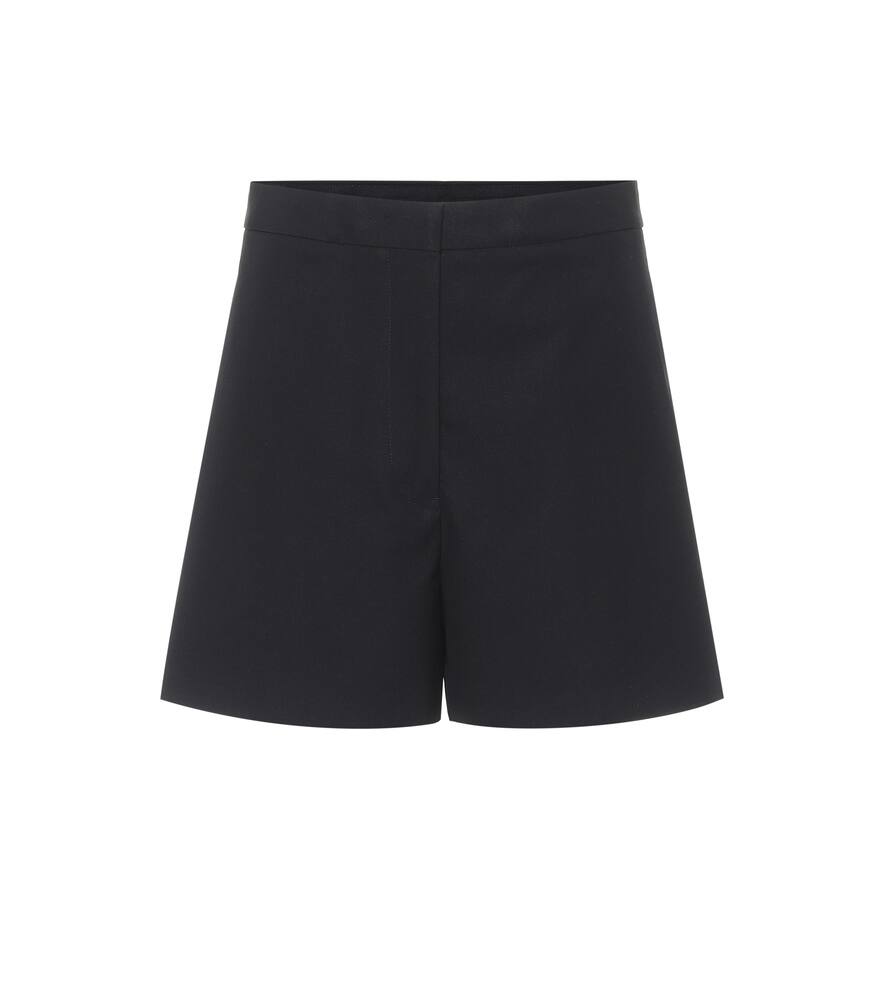 high rise cotton shorts