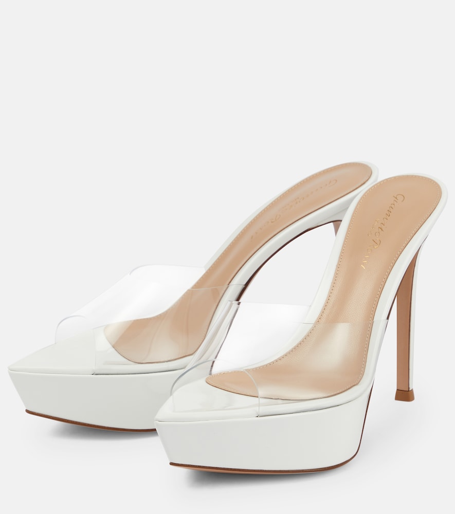  Gianvito Rossi Gianvito Rossi Pantoletten Betty 85 Mit Leder 