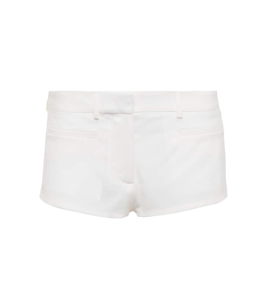 Nensi Dojaka Low-rise wool minishorts
