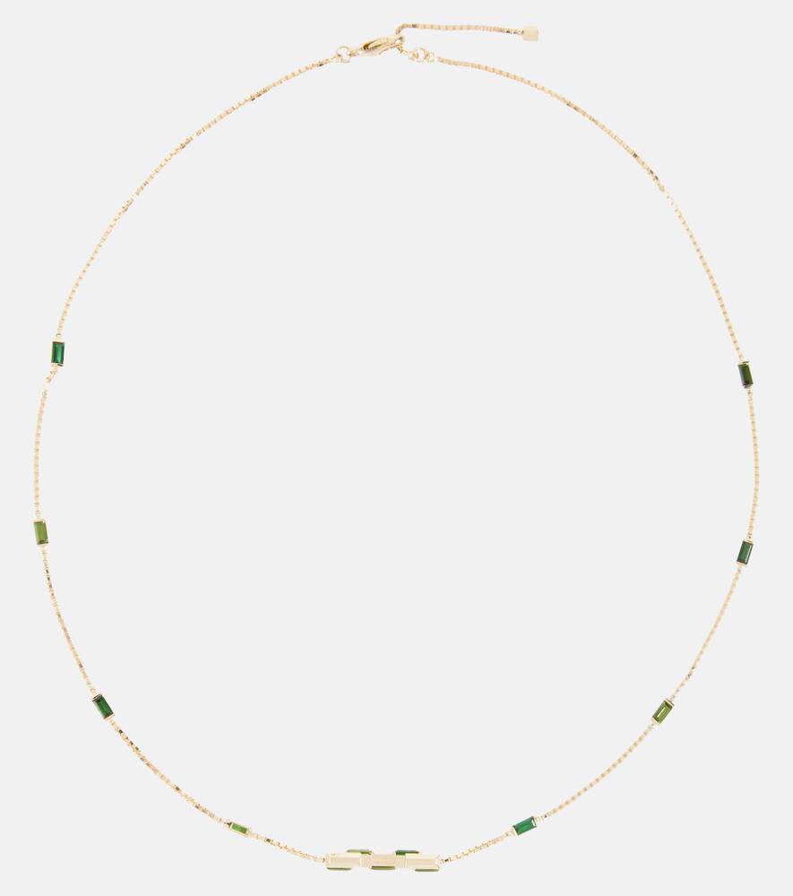 Gucci Gucci Link to Love 18kt gold necklace with tourmalines