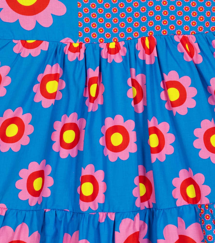Stella Mccartney Baby Printed Cotton Dress In Azzurro/multicolor