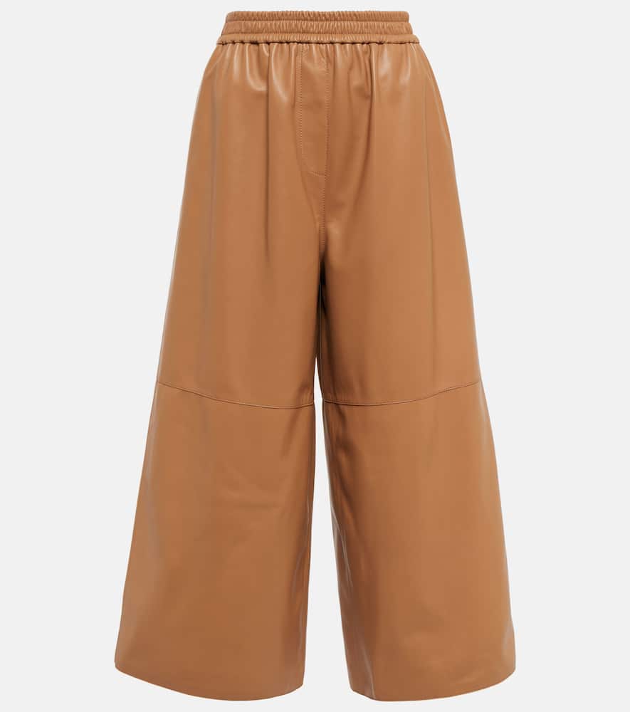 Leather culottes