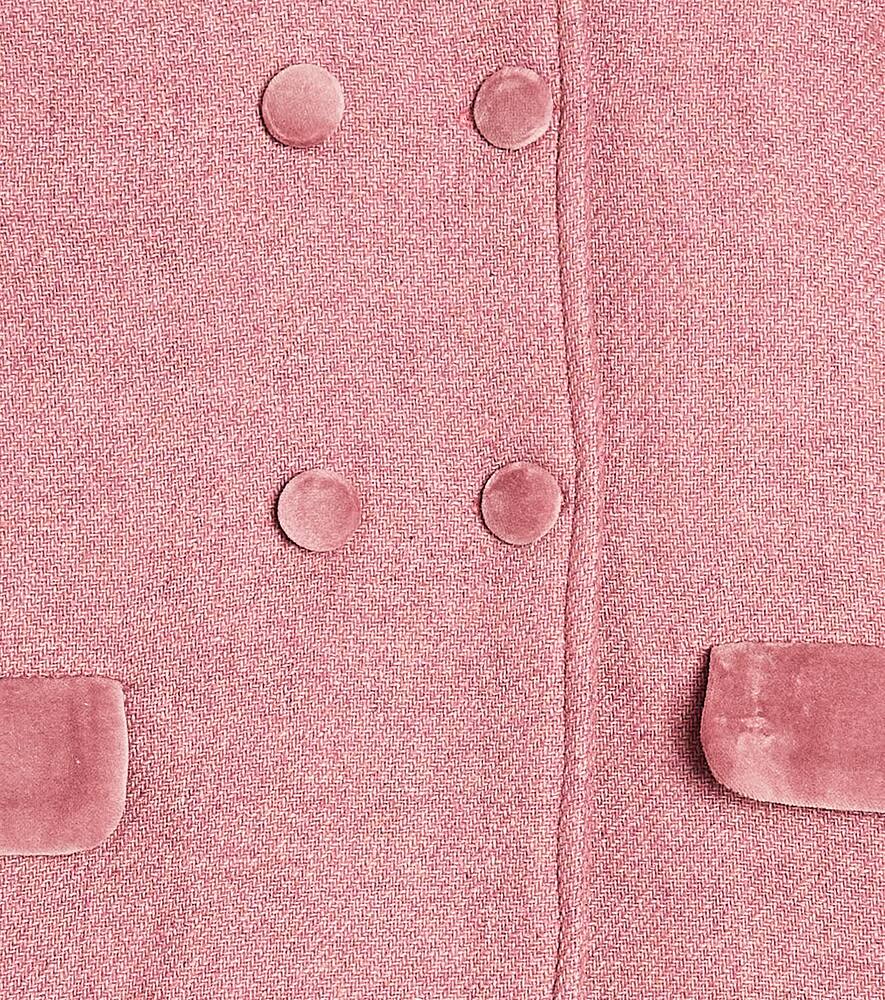 La Coqueta Kids' Arrieta Woolblend Coat In Pink ModeSens