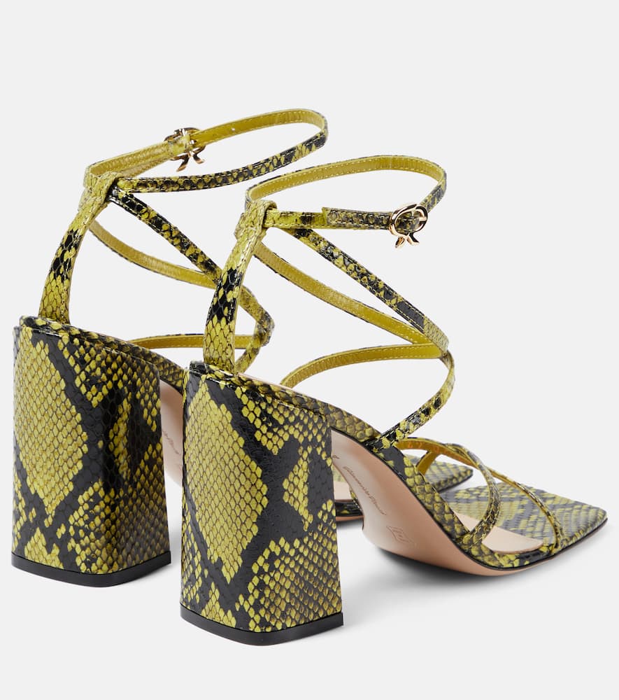 Gianvito Rossi Leather Sandals In Green
