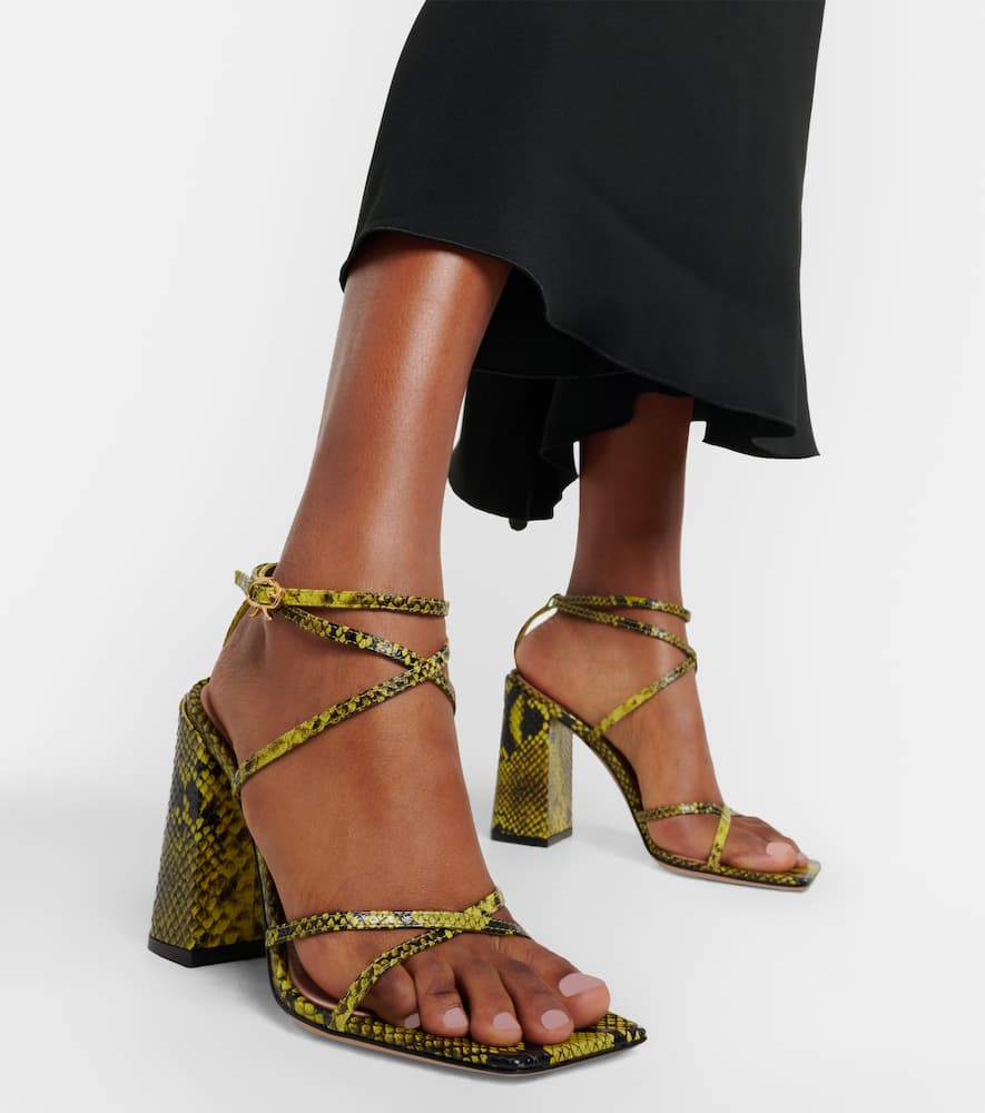 Gianvito Rossi Leather Sandals In Green