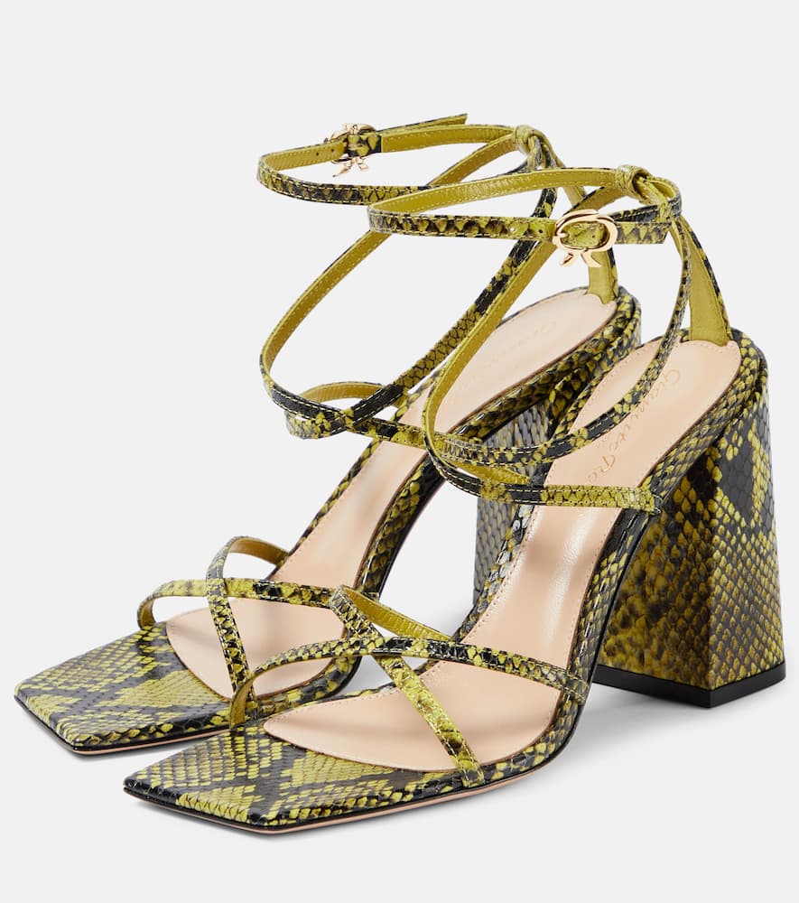 Gianvito Rossi Leather Sandals In Green