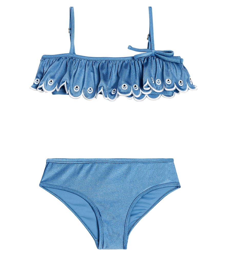 Zimmermann Kids Junie embroidered bikini