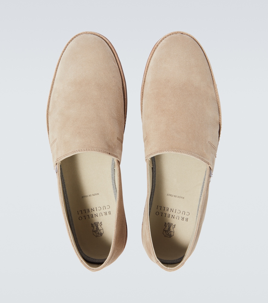  Brunello Cucinelli Brunello Cucinelli Slip-ons Aus Veloursleder 