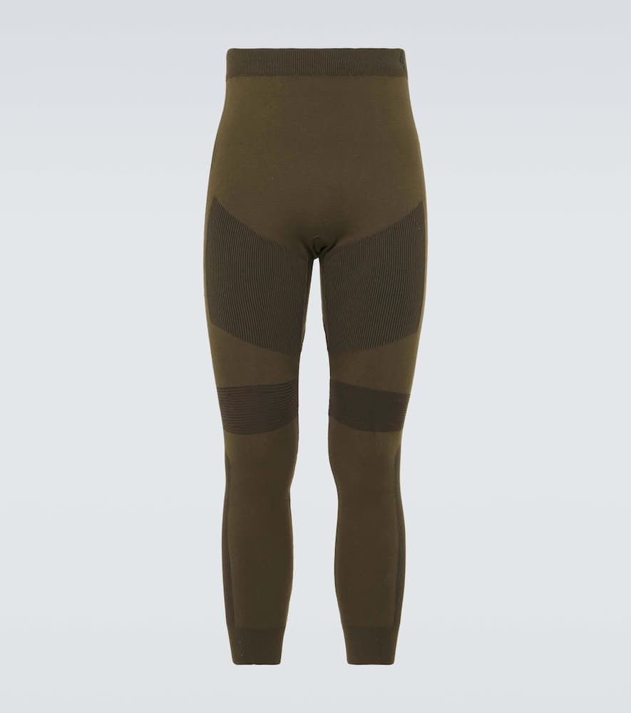Silk-blend leggings