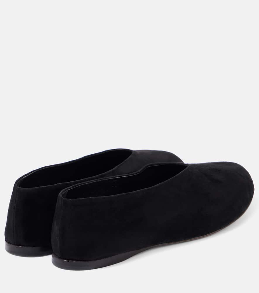 Shop Proenza Schouler Tee Suede Ballet Flats In Black
