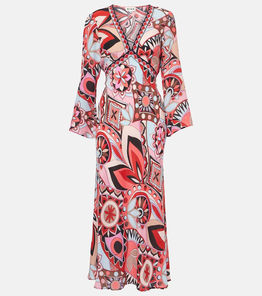 Tania silk maxi dress
