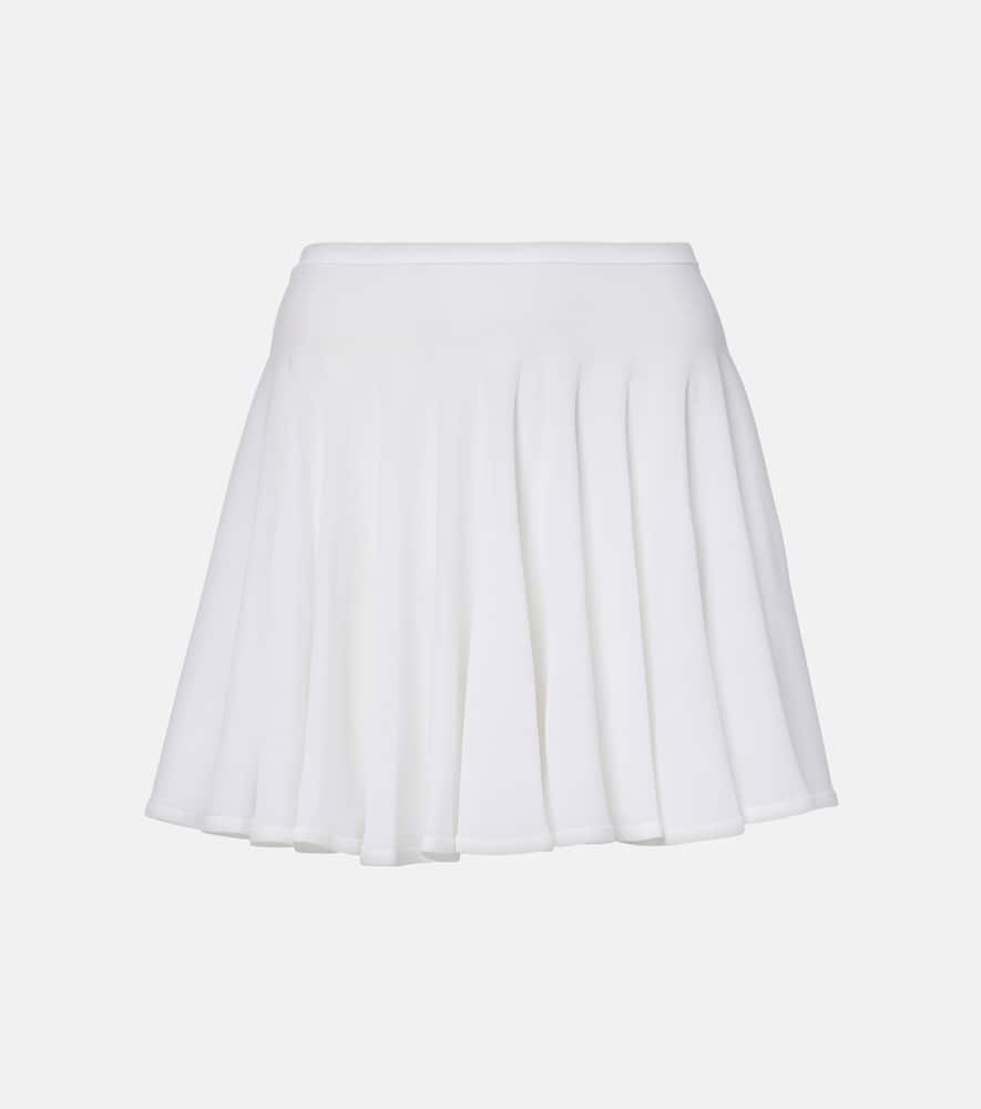 Alaïa Pleated semi-sheer miniskirt