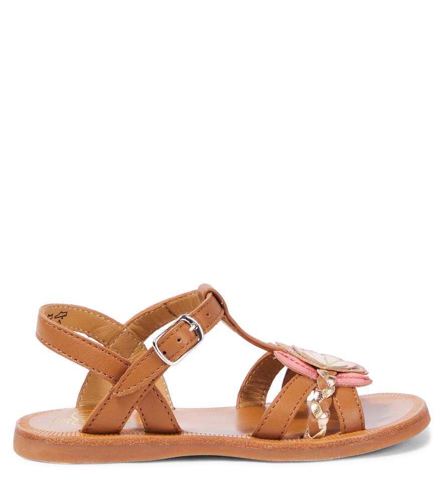 Pom D'api Plagette Alto Leather Sandals In Multicoloured
