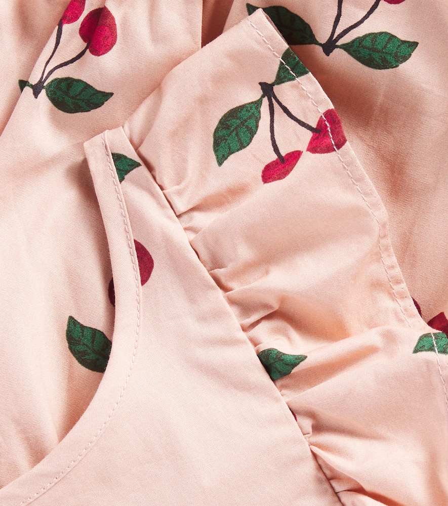 Konges Slojd Baby Verbena Printed Cotton Playsuit In Pink