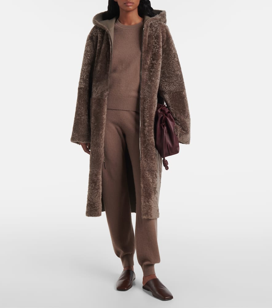 Joseph Womens Escargot Cashair Round-neck Cashmere Jumper In Brown