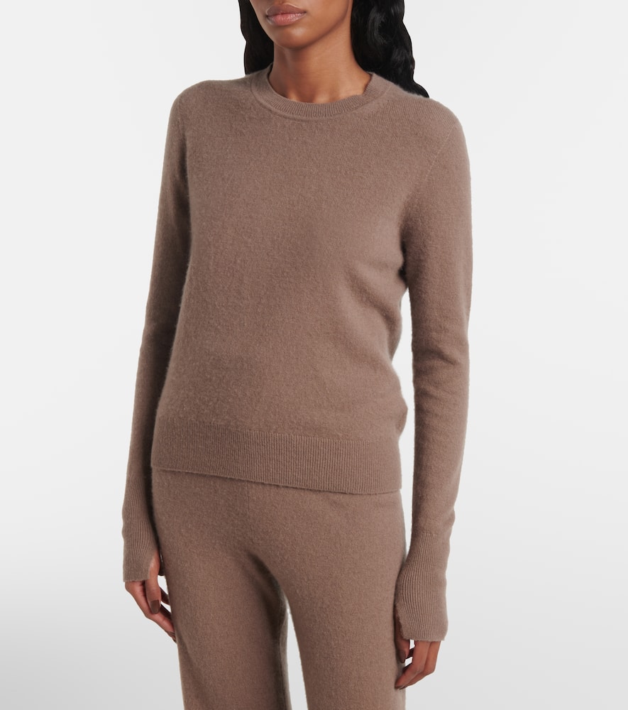 Joseph Womens Escargot Cashair Round-neck Cashmere Jumper In Brown