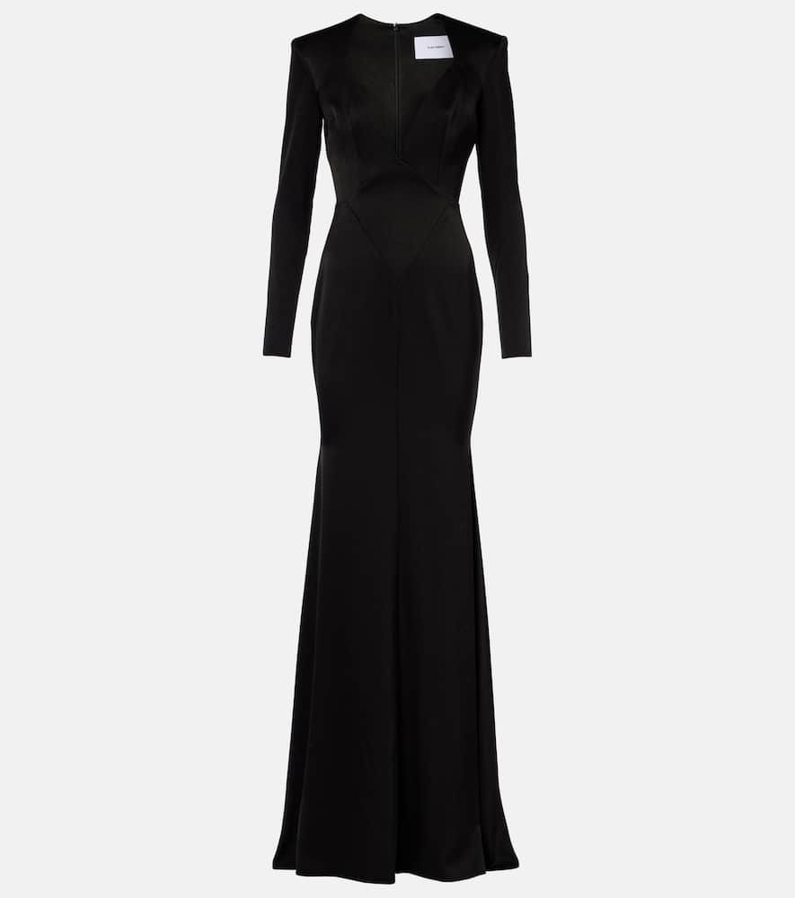 Satin crêpe gown
