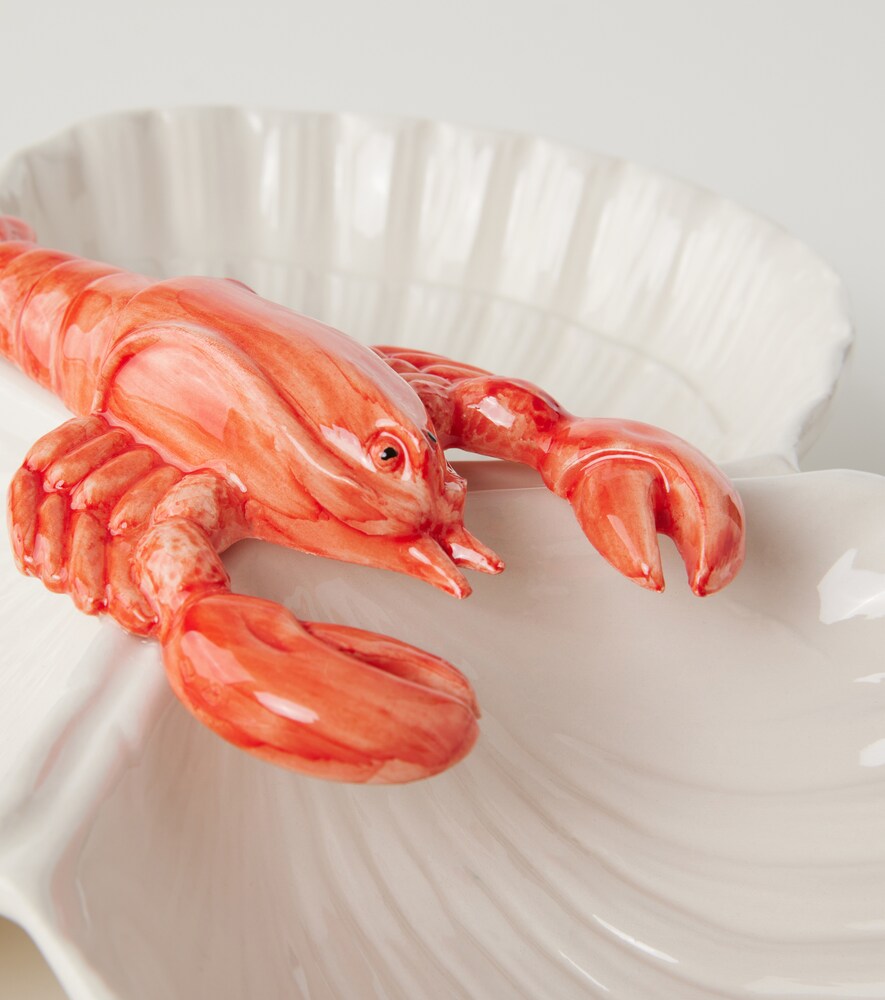  Les-ottomans Les-ottomans Lobster Ceramic Appetizer Plate 