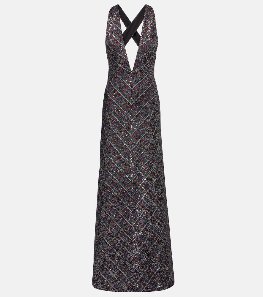Missoni Sequined Lamé Maxi Dress In Multi