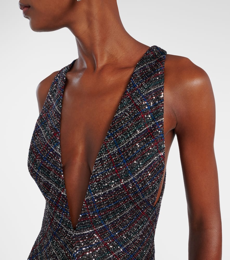 Missoni Sequined Lamé Maxi Dress In Multi