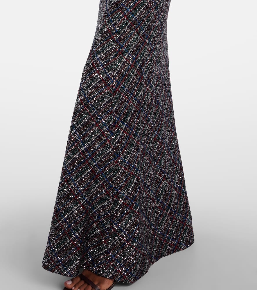 Missoni Sequined Lamé Maxi Dress In Multi