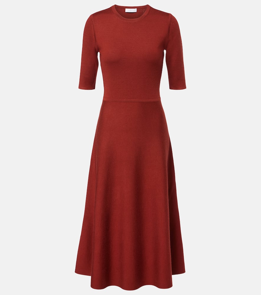 Gabriela Hearst Wool, Cashmere, And Silk Maxi Dress In Red