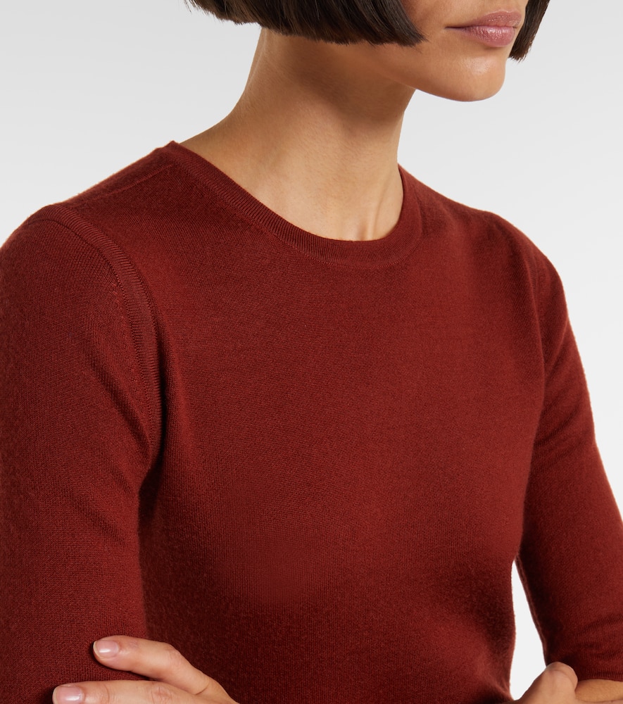 Gabriela Hearst Wool, Cashmere, And Silk Maxi Dress In Red