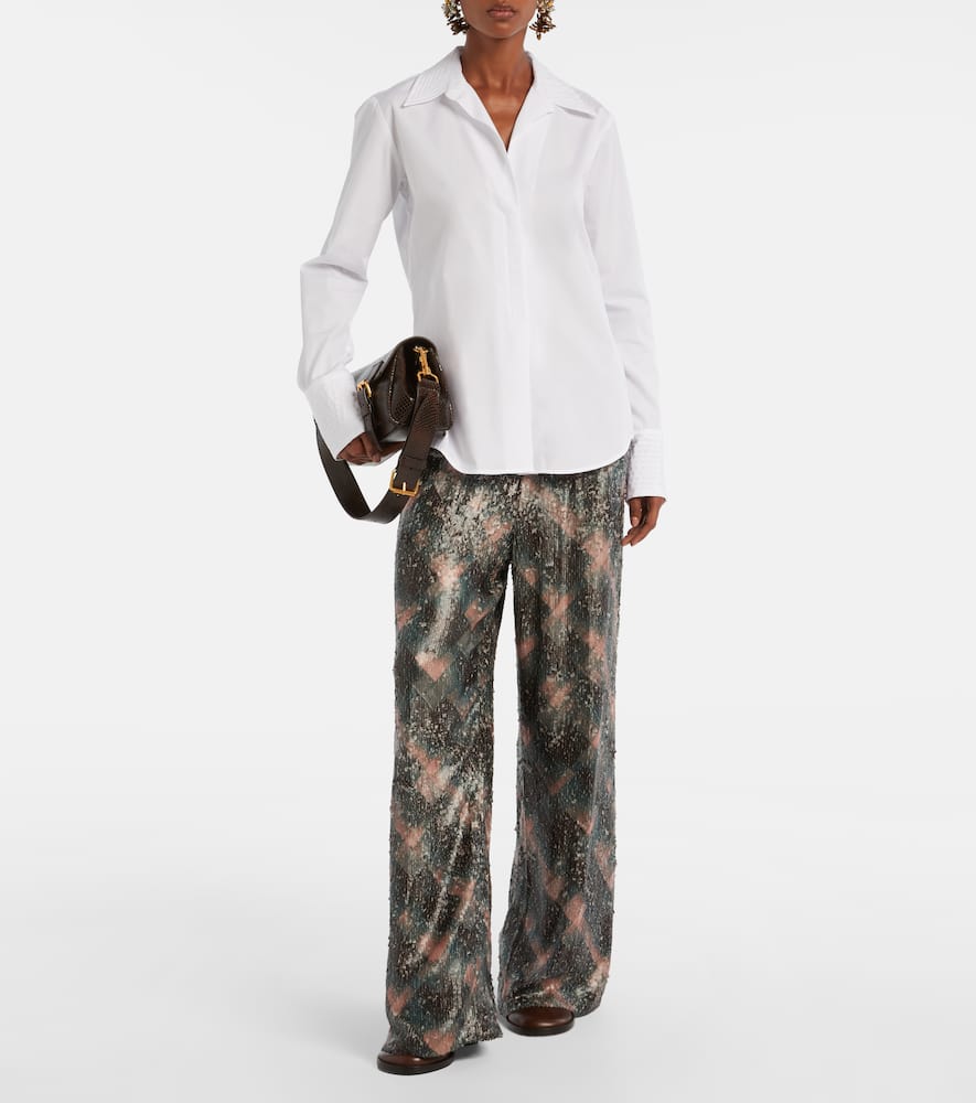 Dries Van Noten Cotton-poplin Shirt In White