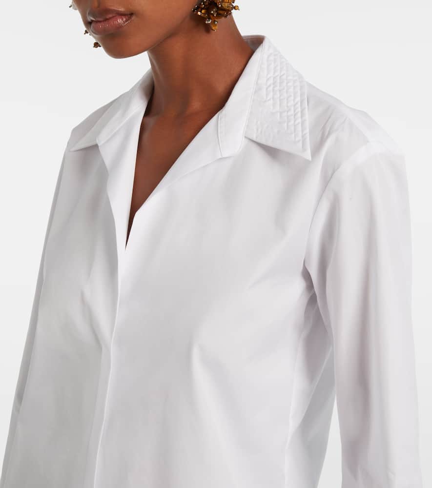 Dries Van Noten Cotton-poplin Shirt In White