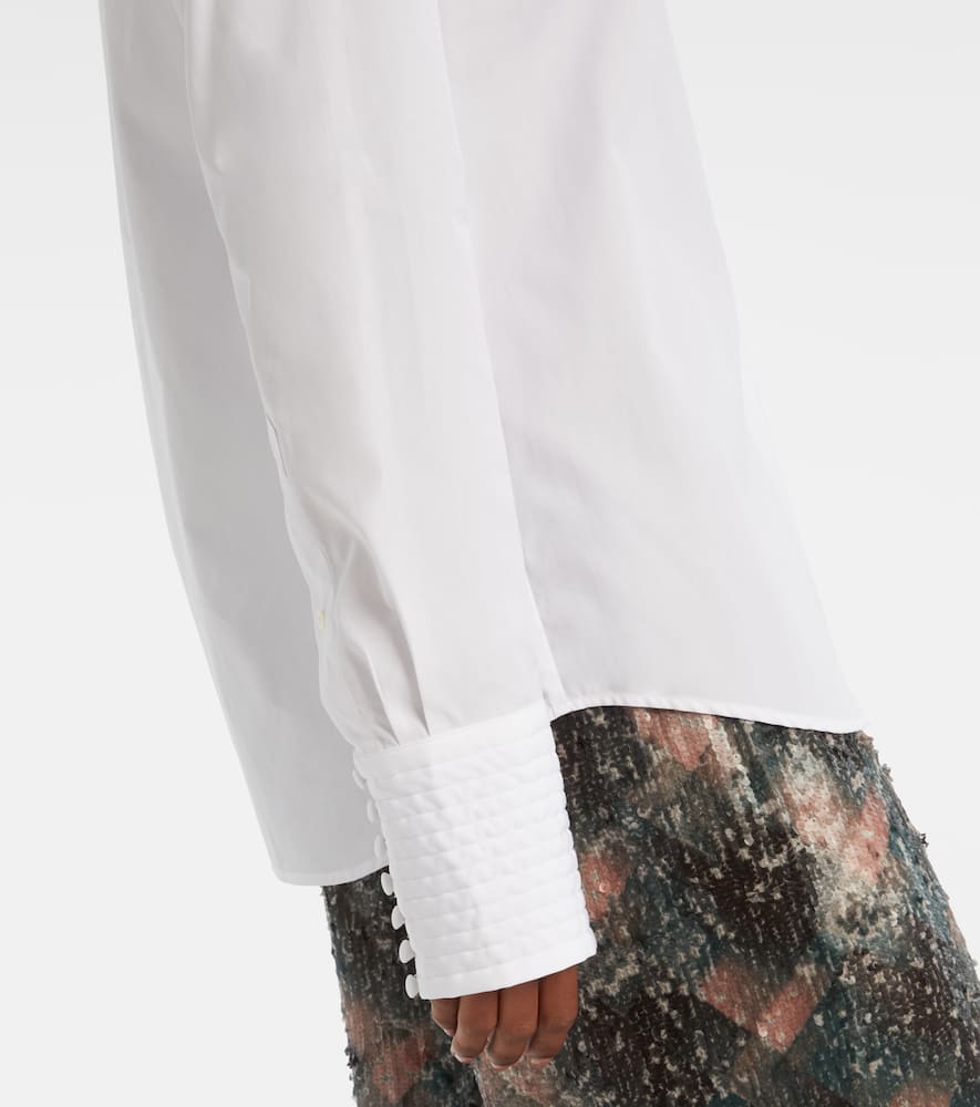 Dries Van Noten Cotton-poplin Shirt In White