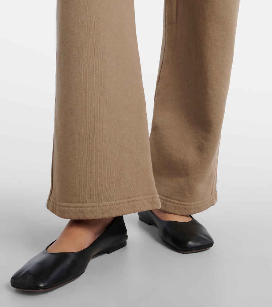 Nili Lotan Tribeca Cotton Jersey Sweatpants In Brown