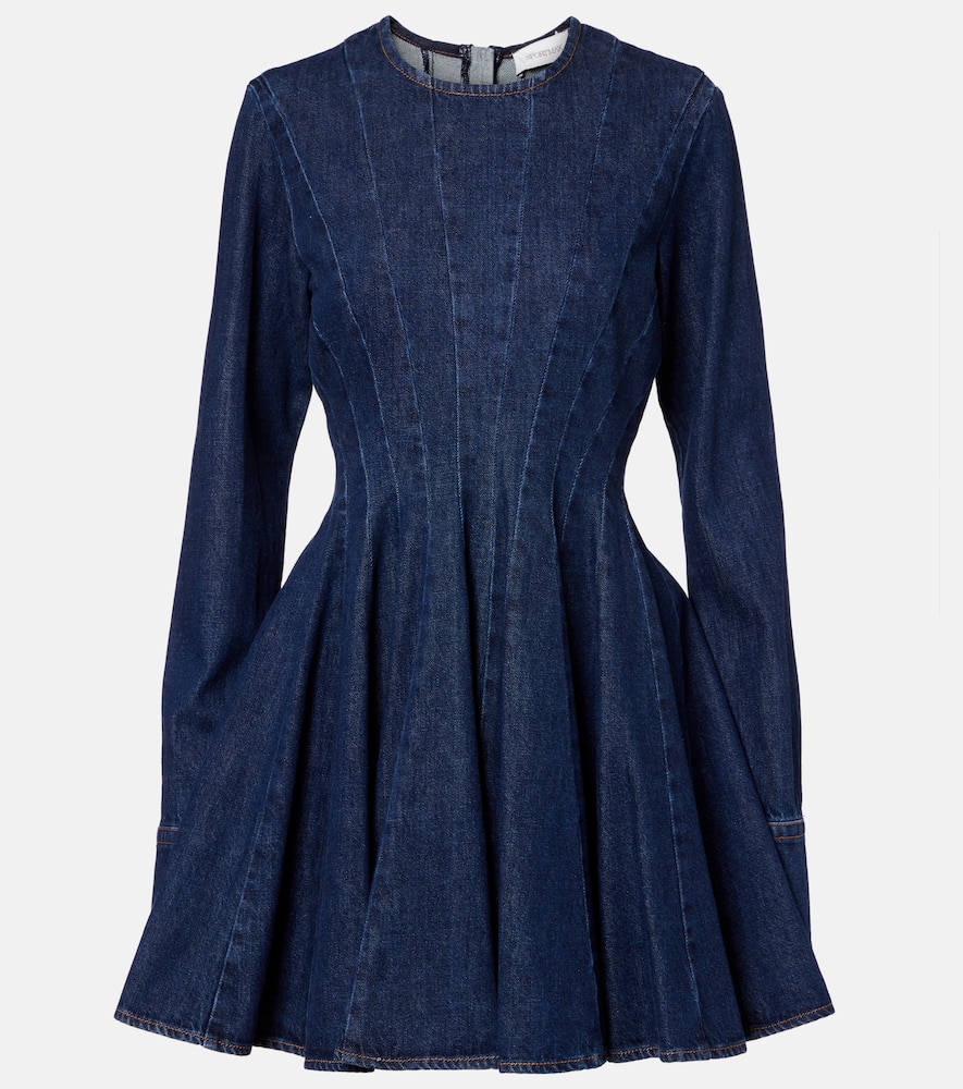 Sportmax Aereo Denim Minidress In Blue