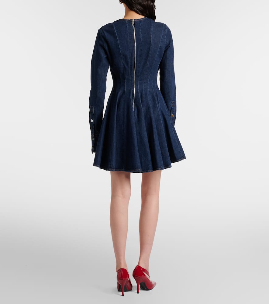 Sportmax Aereo Denim Minidress In Blue