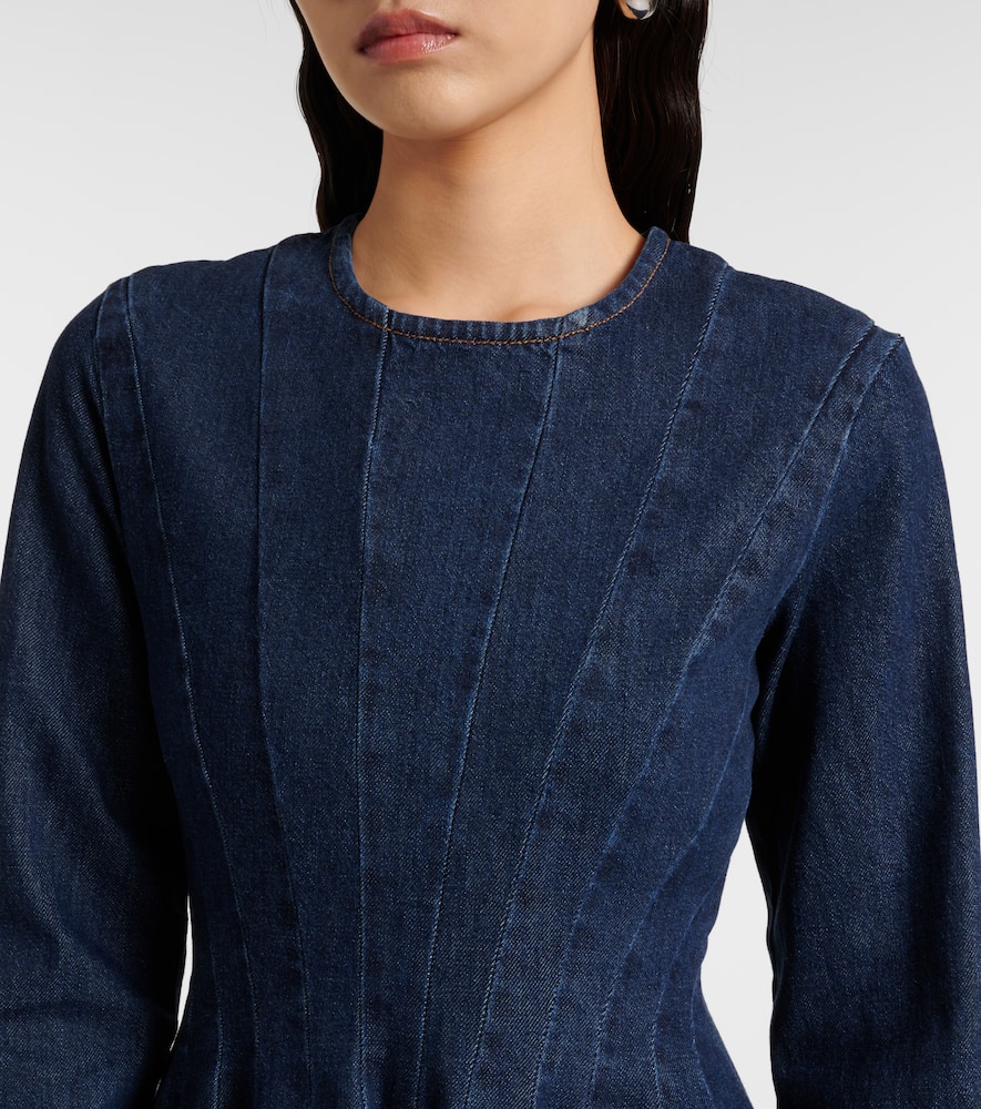 Sportmax Aereo Denim Minidress In Blue