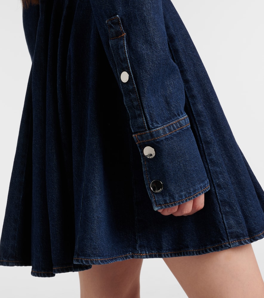 Sportmax Aereo Denim Minidress In Blue