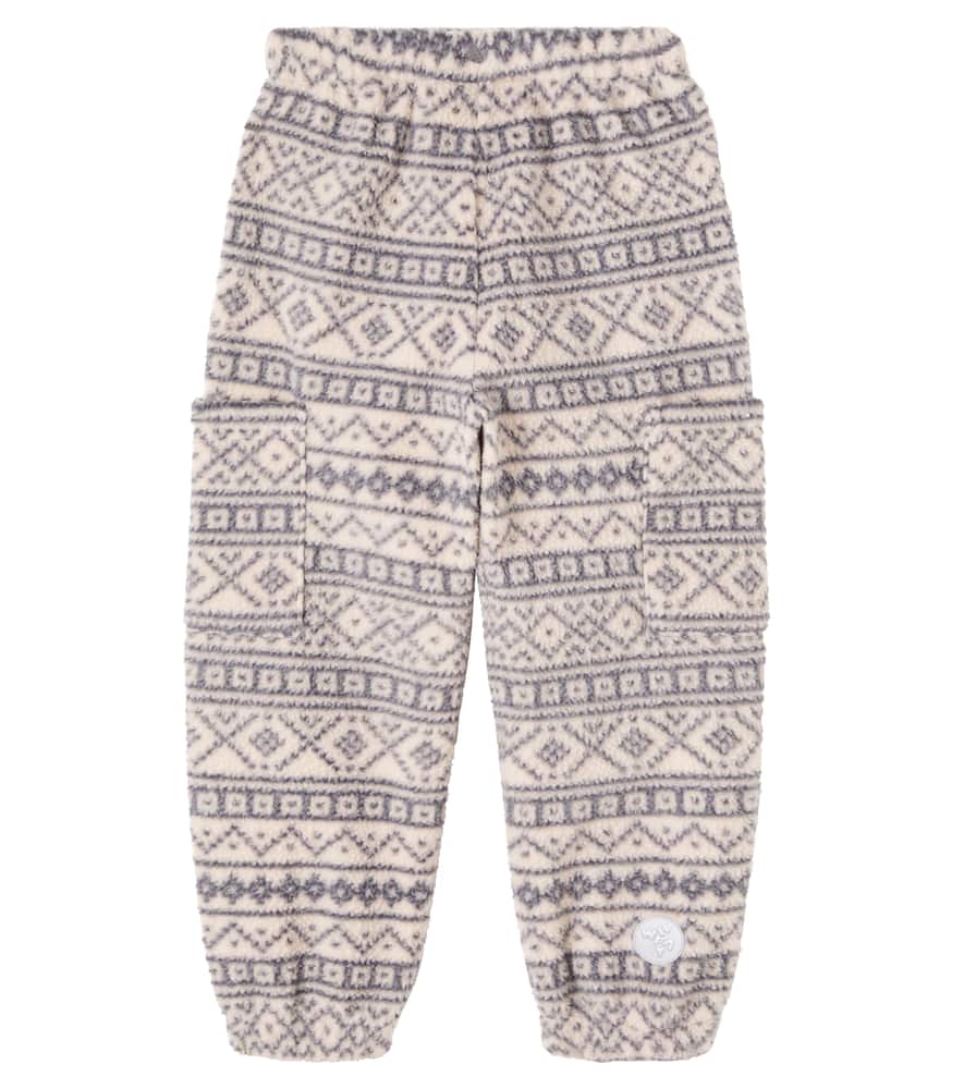 Wheat Suun Jacquard Fleece Sweatpants In Neutral