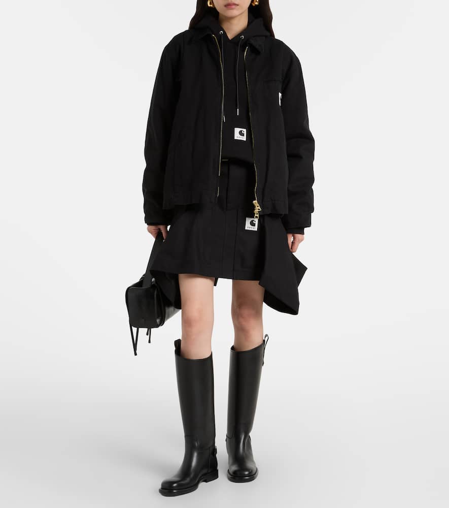 Sacai X Carhartt Cotton Blouson Jacket In Black