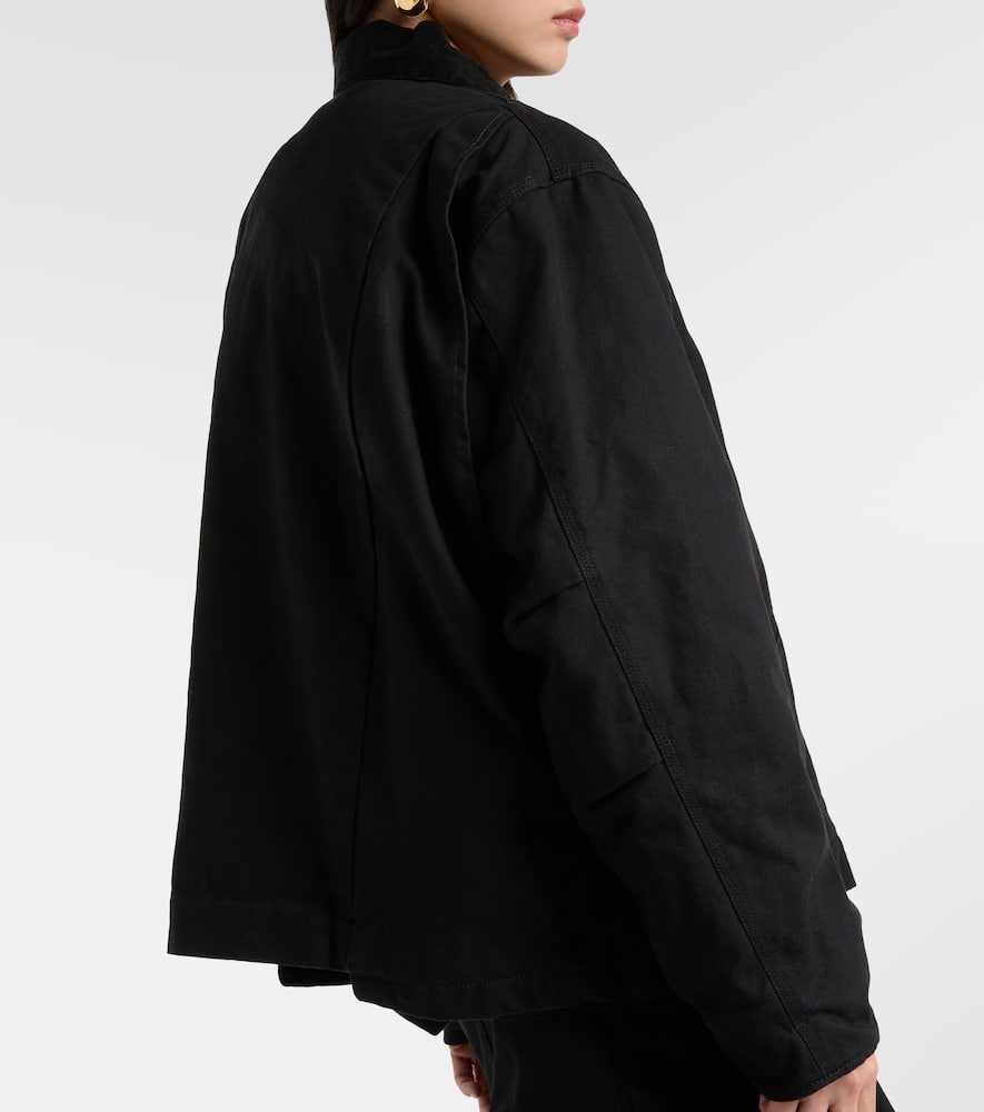Sacai X Carhartt Cotton Blouson Jacket In Black