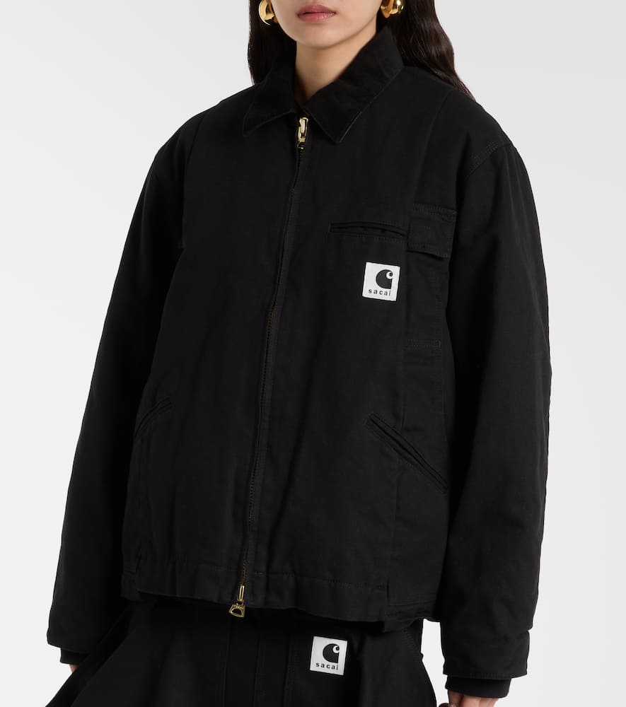Sacai X Carhartt Cotton Blouson Jacket In Black