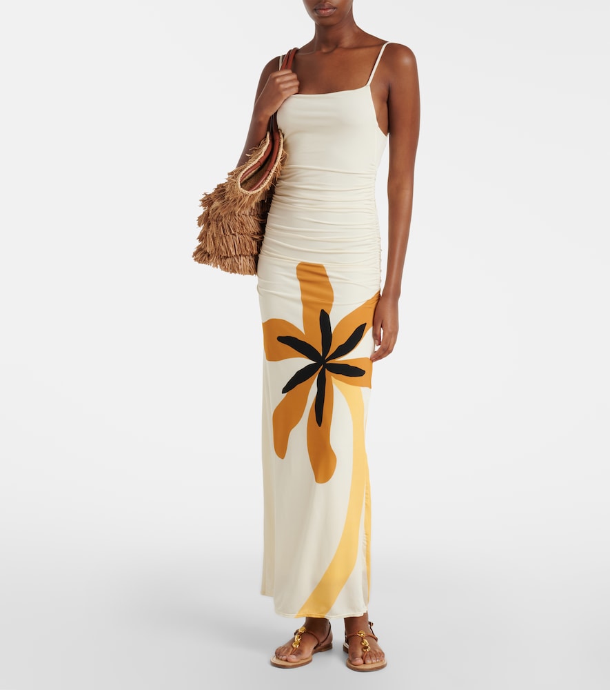 Cala de la Cruz Kim floral jersey maxi dress